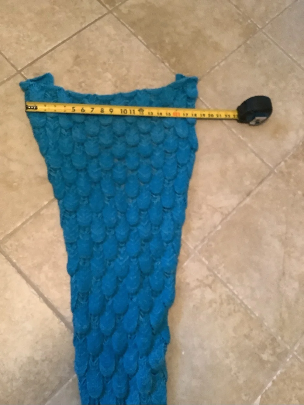 Blue Mermaid Fish Tail Blanket